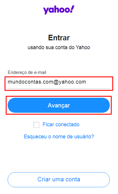 Yahoo! Mail: Entrar ou fazer login no Yahoo.com, Yahoo.com.br e outros -  MundoContas